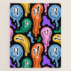 Colorful melted happy face pattern Jigsaw Puzzle Gallery Image 1