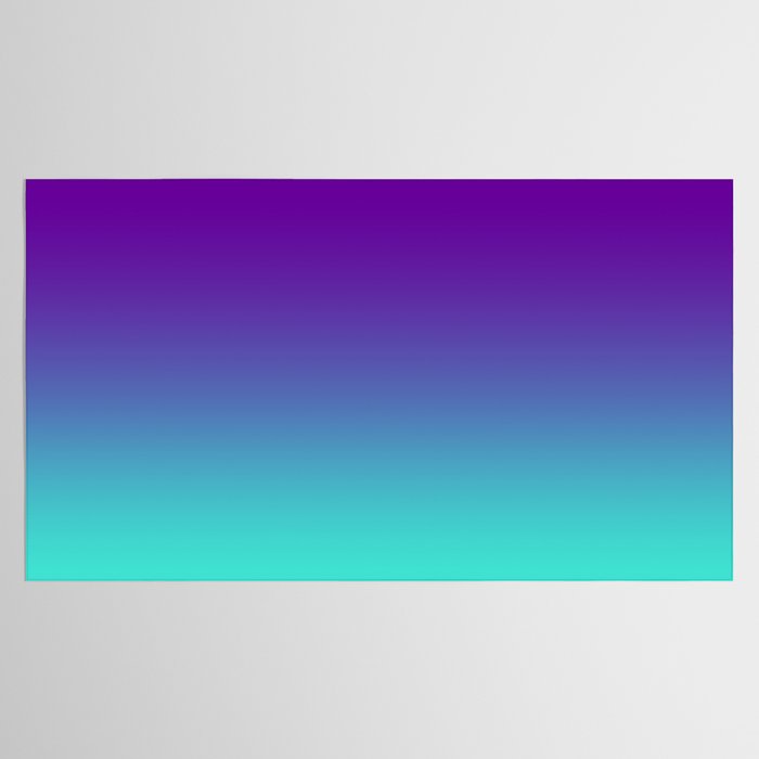 Violet Purple and Turquoise Ombre Tablecloth Gallery Image 2