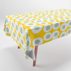 Wonderful bold dots yellow and mint Tablecloth Gallery Image 1