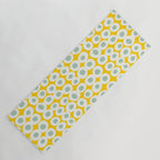 Wonderful bold dots yellow and mint Yoga Mat Gallery Image 1