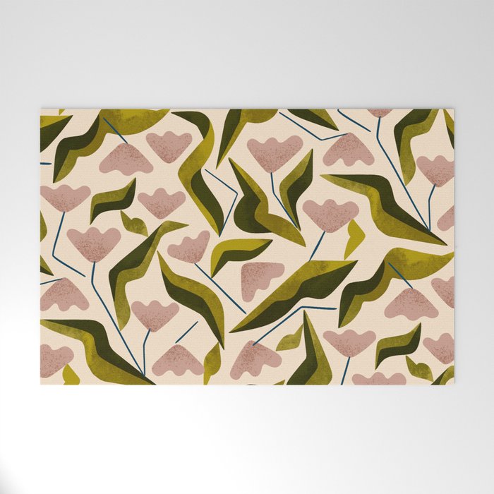 Funky Tulips Welcome Mat Gallery Image 1