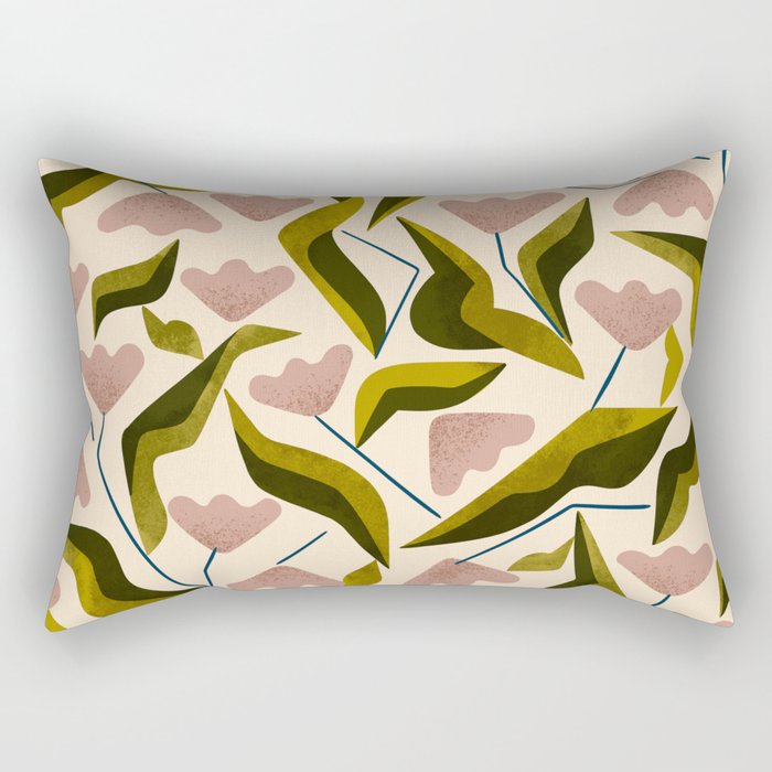Funky Tulips Rectangular Pillow Gallery Image 2
