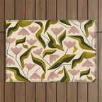 Funky Tulips Outdoor Rug Gallery Image 1