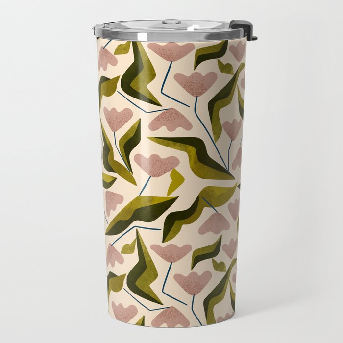 Funky Tulips Travel Mug Gallery Image 2