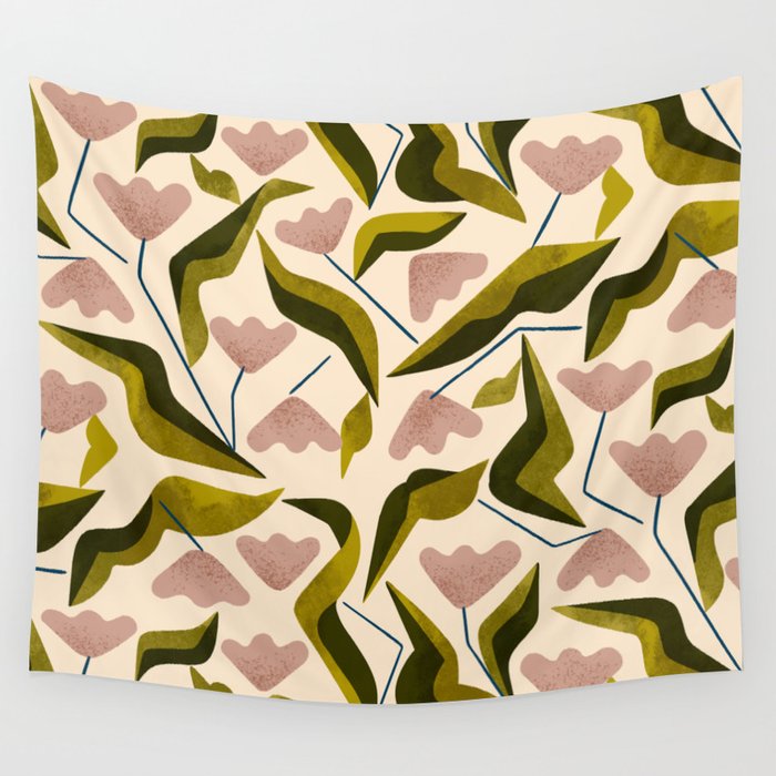 Funky Tulips Wall Tapestry Gallery Image 1
