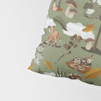 Baby animals in the leafy forest G Pillow Sham Gallery Image 4