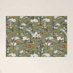 Baby animals in the leafy forest G Welcome Mat Gallery Image 1