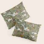 Baby animals in the leafy forest G Pillow Sham Gallery Image 3