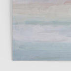 Lullaby Waves I - Dark Teal Blue White Pink Light Blue Modern Art, Ocean Waves Diptych Nursery Beach Poster Gallery Image 3