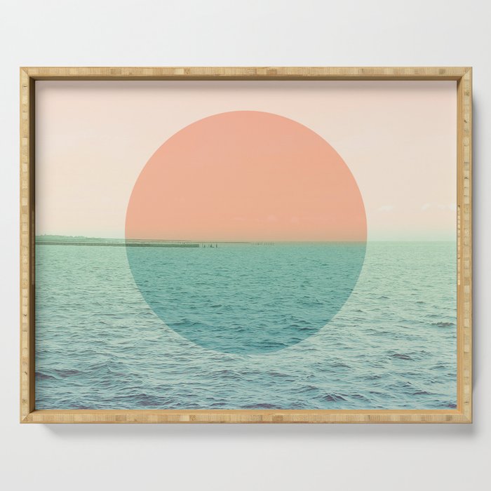 Because the ocean Serving Tray Gallery Image 1