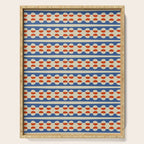 Dots and Lines - Blue and Red Serving Tray Gallery Image 1