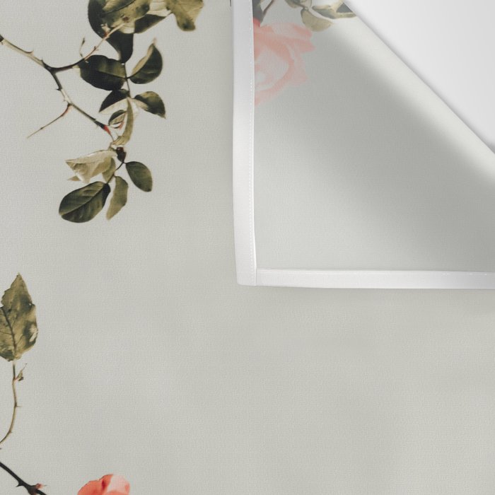 Pink Wild Roses - Minimal Flower Photography by Ingrid Beddoes Wall Tapestry Gallery Image 3