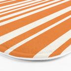 Classic Stripes XLVI - Retro Orange Bath Mat Gallery Image 3