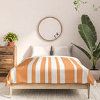 Classic Stripes XLVI - Retro Orange Comforter Gallery Image 3