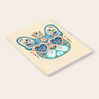 Cute French bulldog and heart shaped sunglasses  Notebook Gallery Image 2