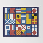 Nautical Flags Throw Blanket Gallery Image 2