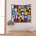 Nautical Flags Wall Tapestry Gallery Image 2