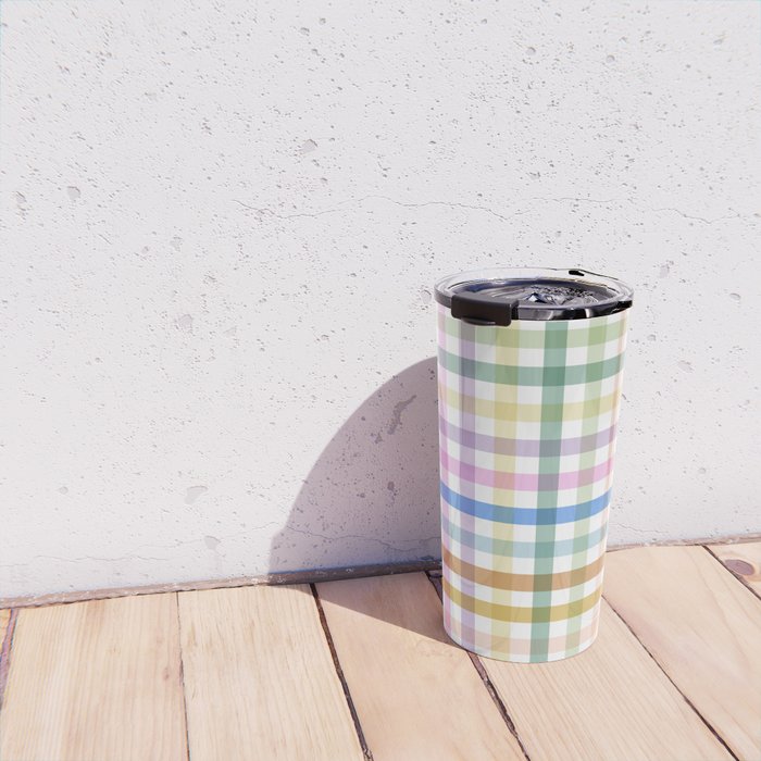 Rainbow Check Bliss Travel Mug Gallery Image 4