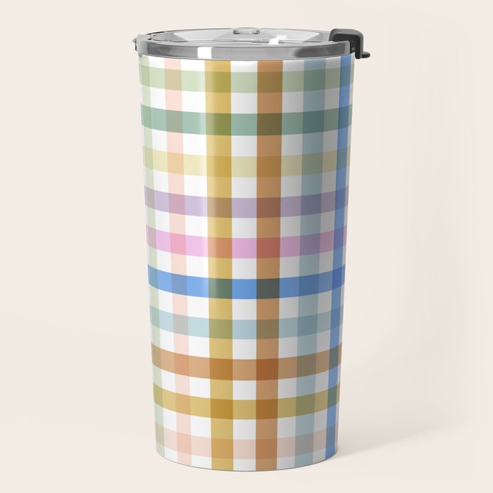 Rainbow Check Bliss Travel Mug Gallery Image 2