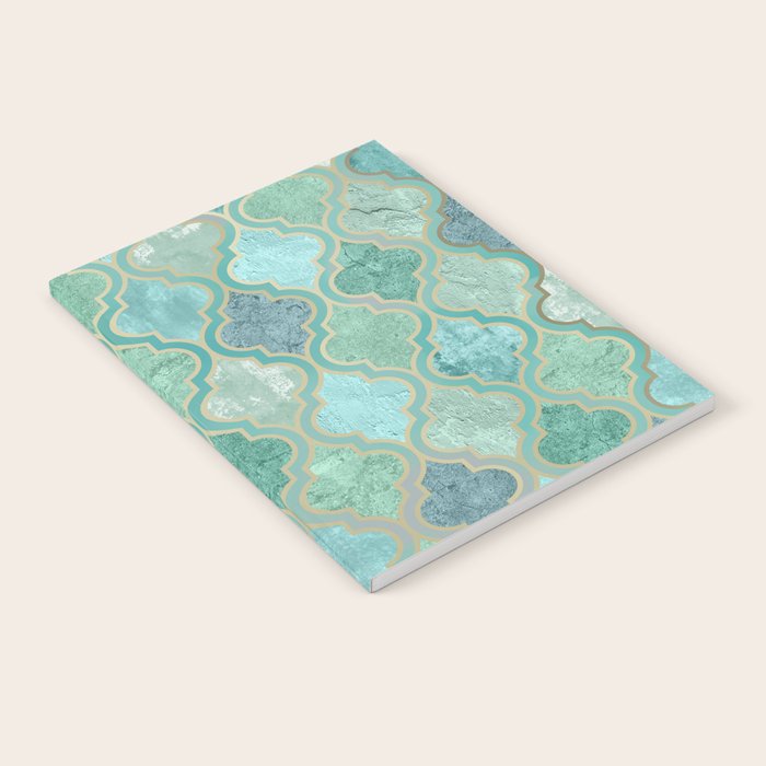 Moroccan Teal Green Notebook Gallery Image 2