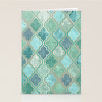 Moroccan Teal Green Stationery Card Gallery Image 2