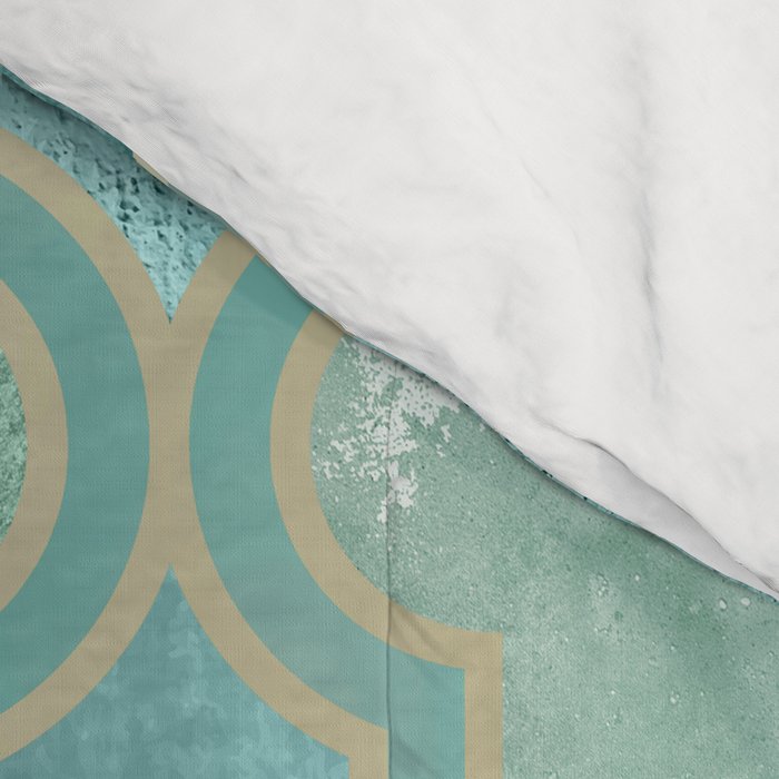 Moroccan Teal Green Comforter Gallery Image 4