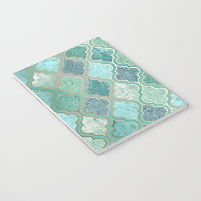 Moroccan Teal Green Notebook Gallery Image 3