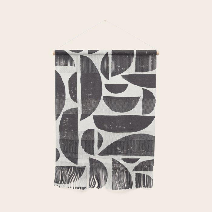 Abstract Linocut Pattern #3 Wall Hanging Gallery Image 1