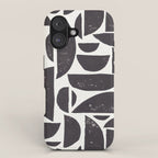 Abstract Linocut Pattern #3 iPhone Case Gallery Image 1