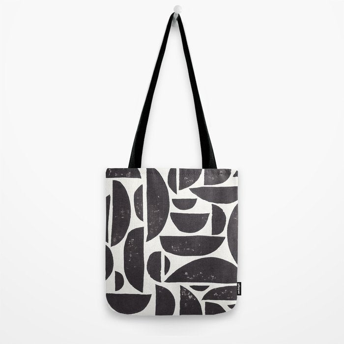 Abstract Linocut Pattern #3 Tote Bag Gallery Image 2