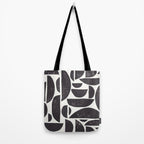 Abstract Linocut Pattern #3 Tote Bag Gallery Image 2