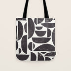 Abstract Linocut Pattern #3 Tote Bag Gallery Image 1