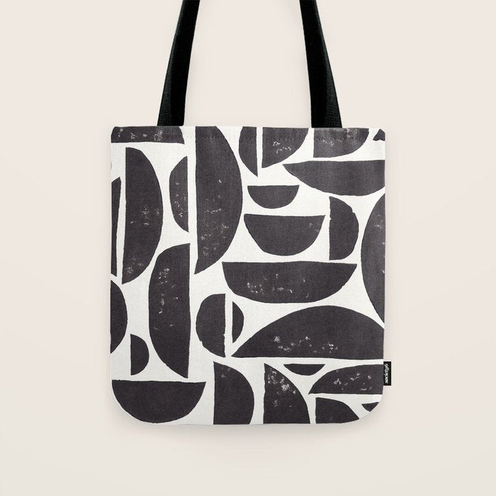 Abstract Linocut Pattern #3 Tote Bag Gallery Image 1