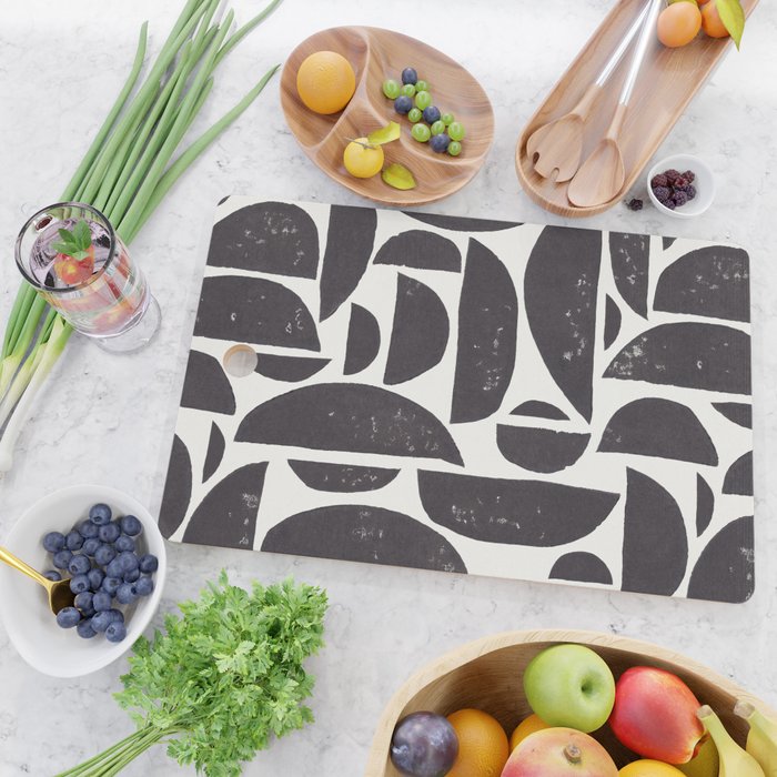 Abstract Linocut Pattern #3 Cutting Board Gallery Image 2
