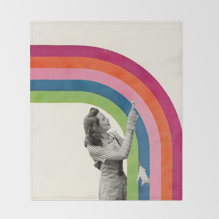 Paint a Rainbow Throw Blanket Gallery Image 2