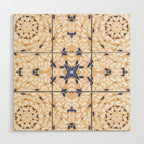 Pink Circular Nature Tiles PB Wood Wall Art Gallery Image 1