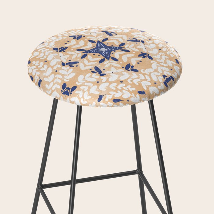 Pink Circular Nature Tiles PB Stool Gallery Image 2