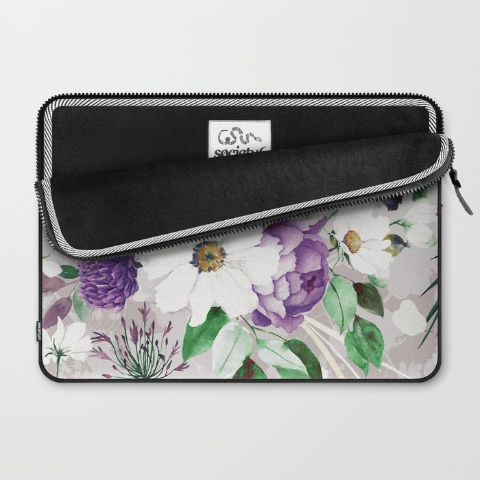 Lush lilac garden Laptop Sleeve Gallery Image 2
