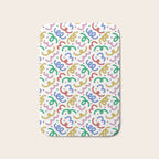 Colorful abstract fun line doodle pattern Bath Mat Gallery Image 1
