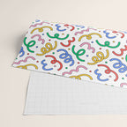 Colorful abstract fun line doodle pattern Wrapping Paper Gallery Image 2
