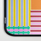 Bold Geometric Stripes and Blocks Pattern in Vibrant Colors Laptop Sleeve Gallery Image 3