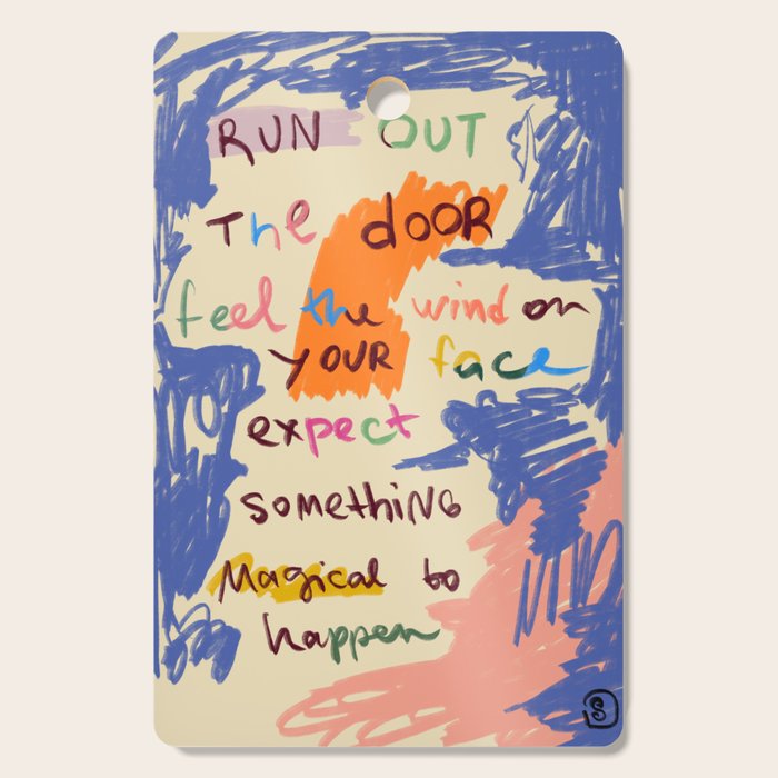 MAGICAL DAY MESSAGE Cutting Board Gallery Image 1