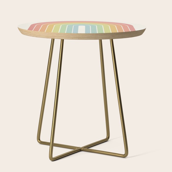 Gradient Arch V Mid Century Modern Rainbow Side Table Gallery Image 1