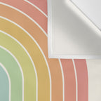 Gradient Arch V Mid Century Modern Rainbow Wall Tapestry Gallery Image 3