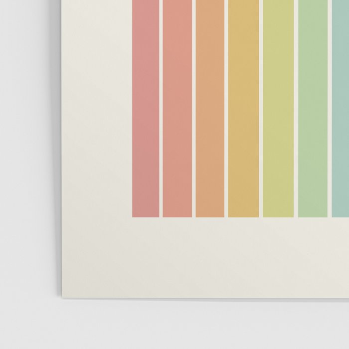 Gradient Arch V Mid Century Modern Rainbow Poster Gallery Image 3