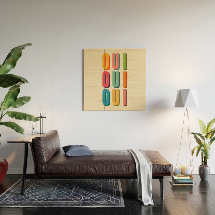 Oui oui oui Wood Wall Art Gallery Image 2