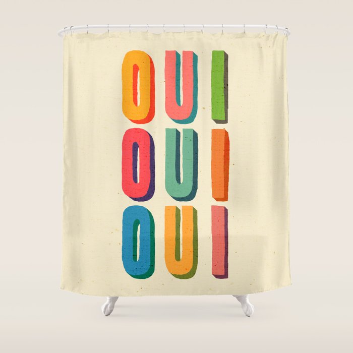 Oui oui oui Shower Curtain Gallery Image 1