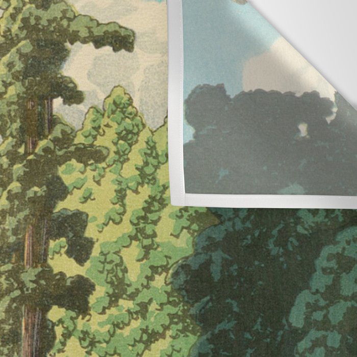Kawase Hasui: "Road to Nikko" Wall Tapestry Gallery Image 3
