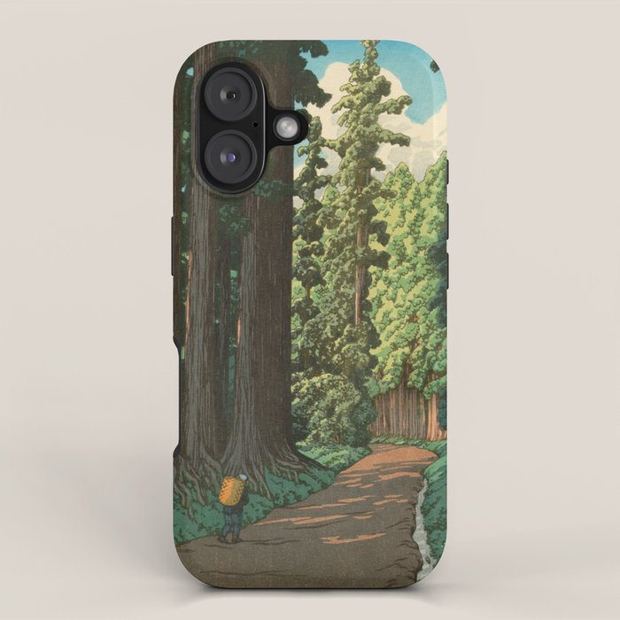 Kawase Hasui: "Road to Nikko" iPhone Case Gallery Image 1