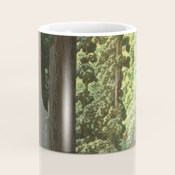 Kawase Hasui: "Road to Nikko" Coffee Mug Gallery Image 4